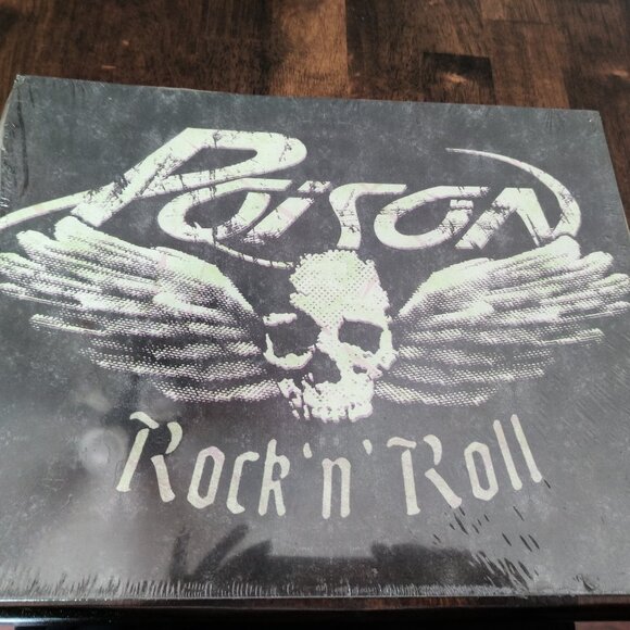 POISON ROCK N ROLL TIN METAL WALL SIGN 12, 5" x 16" - Picture 1 of 1